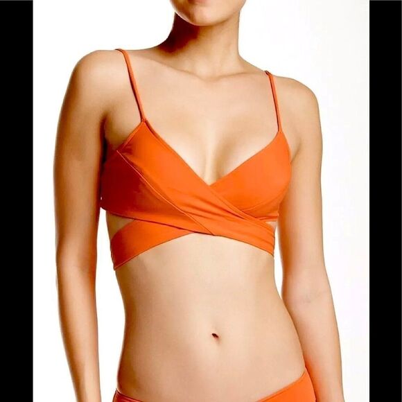Rachel Pally orange bikini top. NWT - Picture 2 of 7